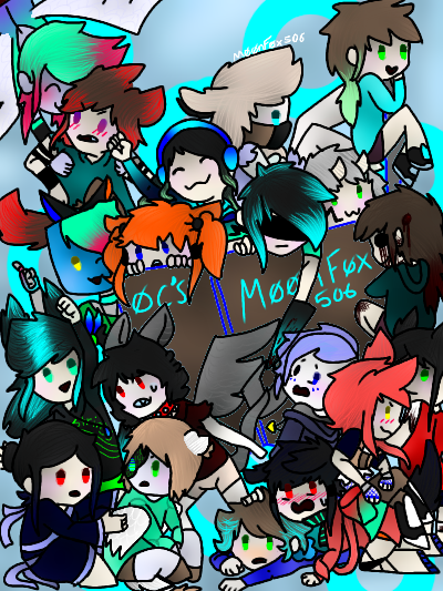 all my oc's except my main