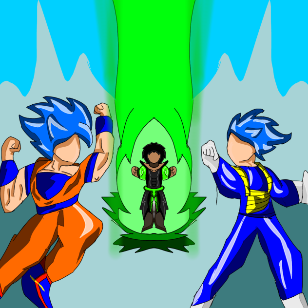 Goku and Vegeta vs Broly