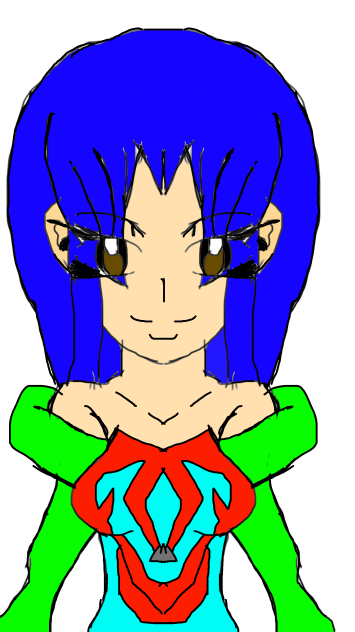 Maether anime character Maine drawing