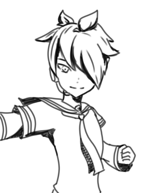 random Len lineart