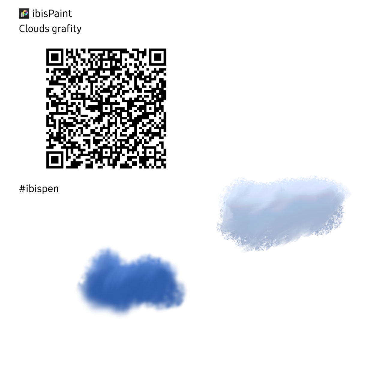 Clouds grafity ibisPaint