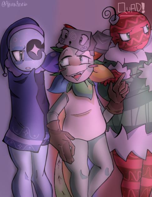 Quad mains! 💙 🌈 🪨 🎄