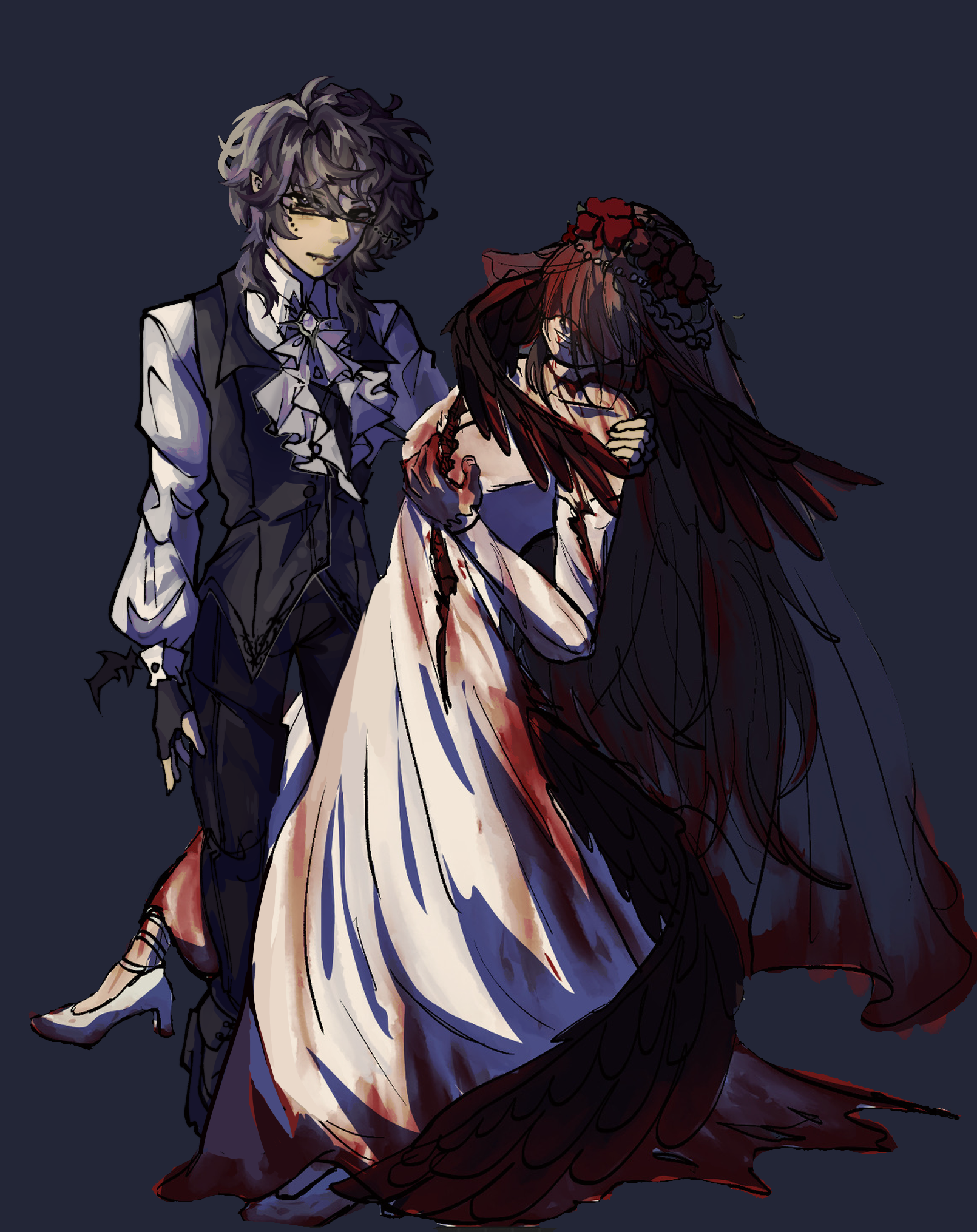 unfinished halloween collab - ibisPaint