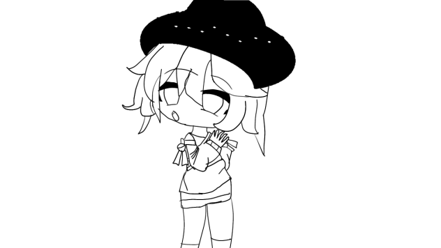 Looking at something cool uncolored