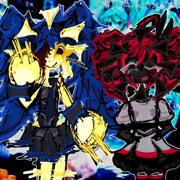 I drew my oc’s as those miku n teto
