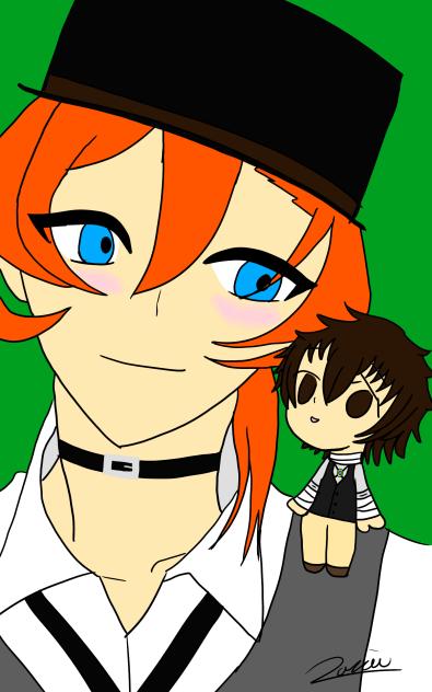 Chuuya and chibi dazai
