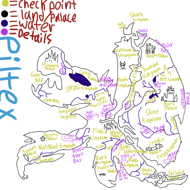 Piltex map W extra details