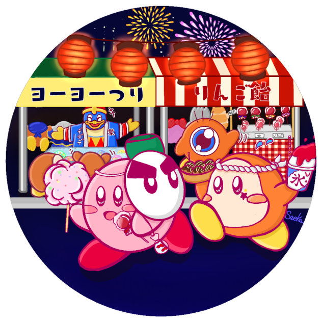 お祭りカービィwithふれんず Ibispaint