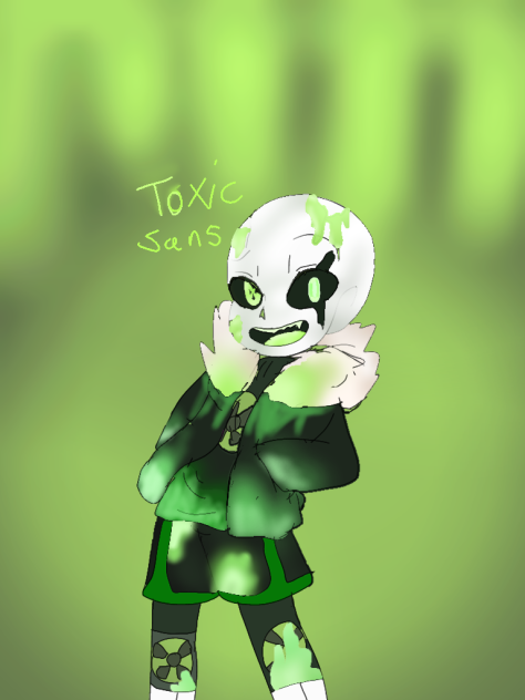 toxic sans 💚🖤