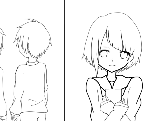 バレンタイン（線画）