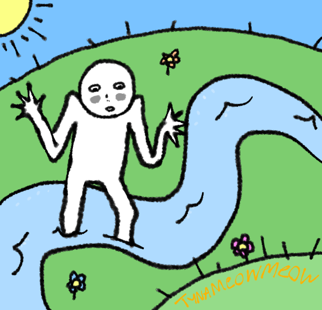 in the river - ibisPaint