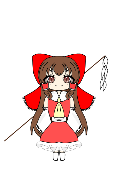 博麗の巫女立ち絵風