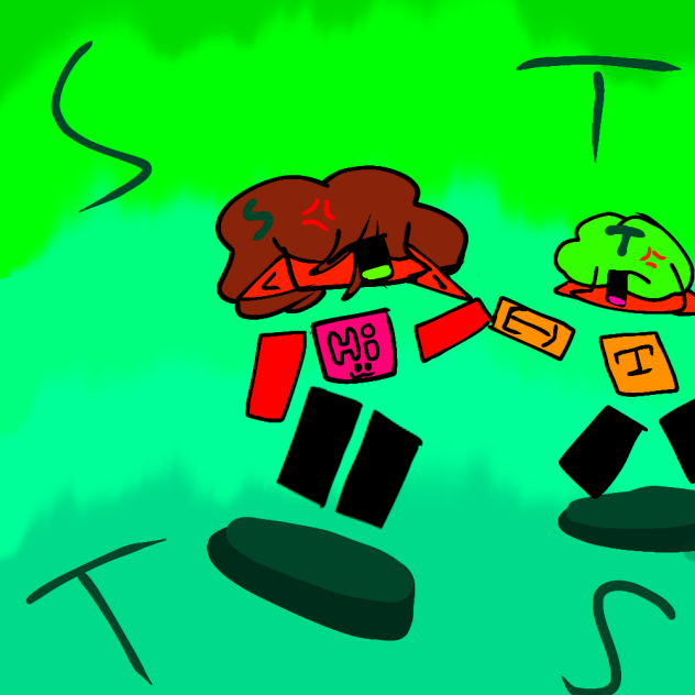 -Stiffiny, stop fighting with Juneau- - ibisPaint