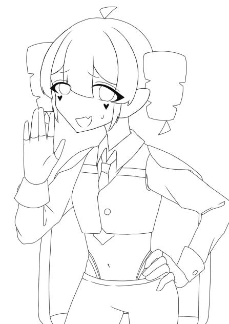 落書き　線画