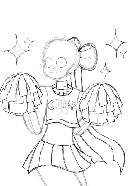 wip cheer outfit flower