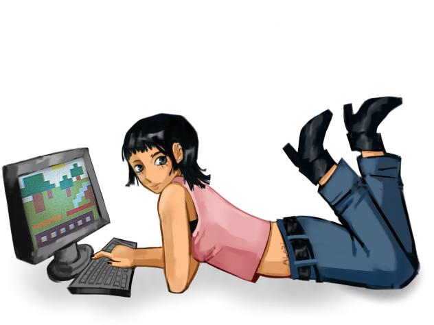 Playin Minecraft