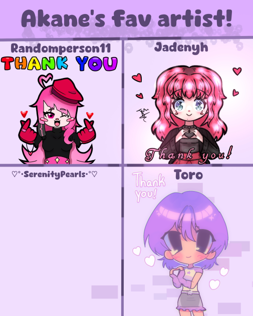 Akane's fav artists
