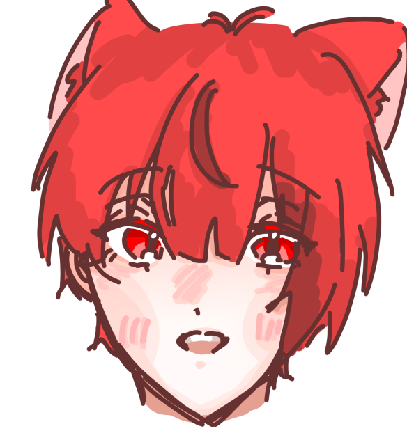 (  •∀•)꜆✎(ᝰω-  ) らくがき