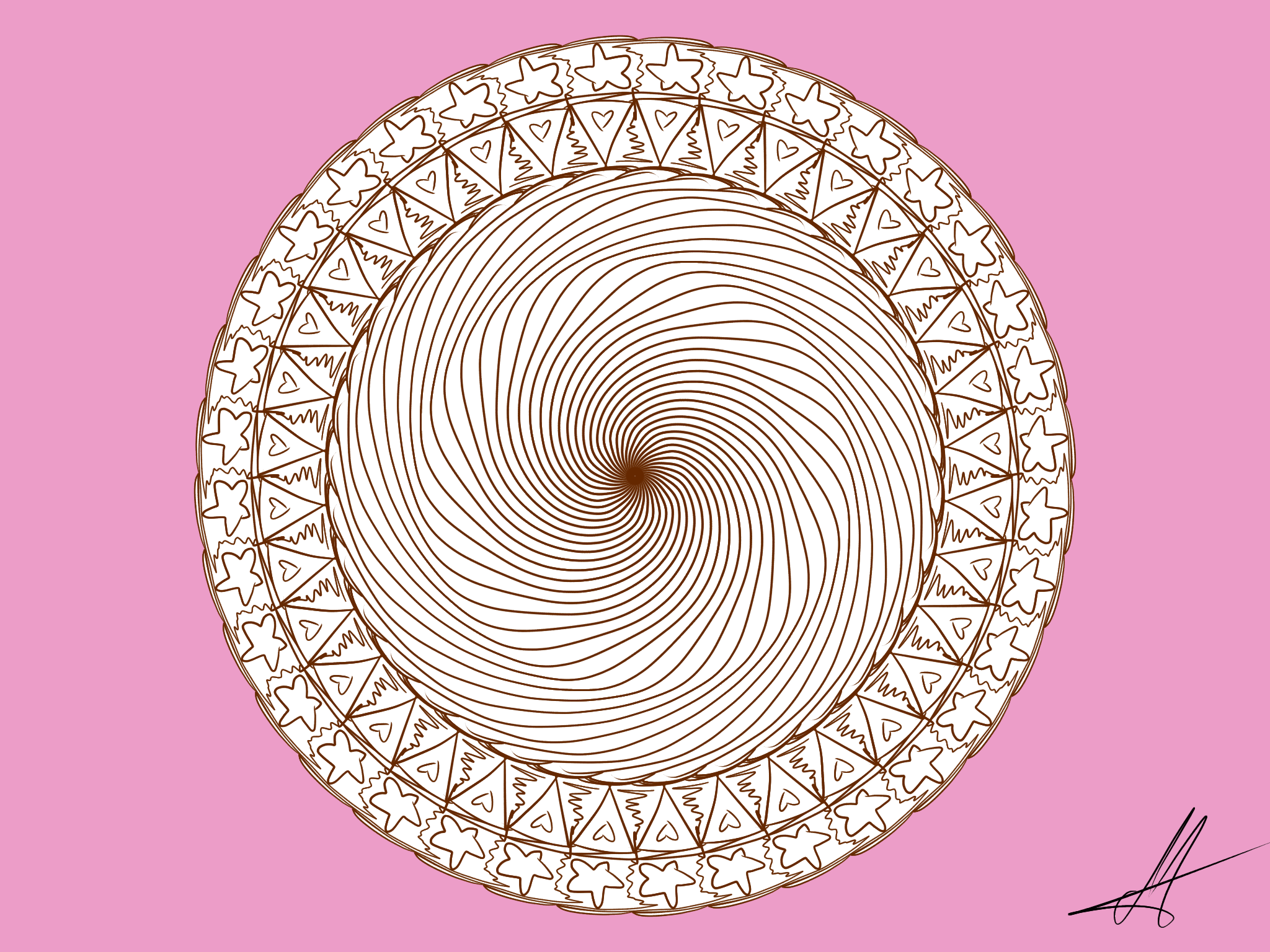 mandala 🤗collab - ibisPaint