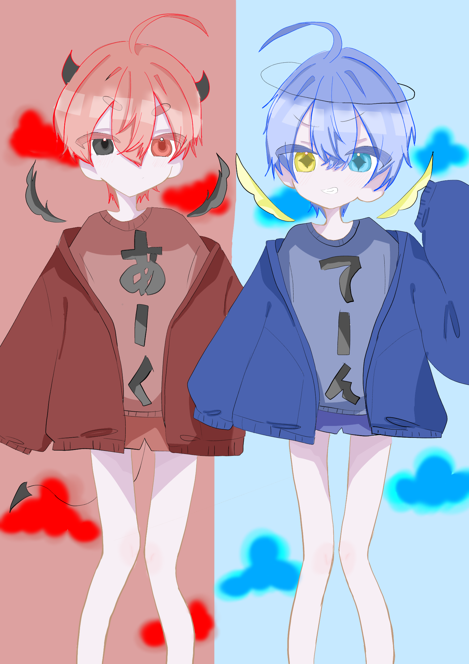 天使と悪魔の双子👯‍♀️ - ibisPaint
