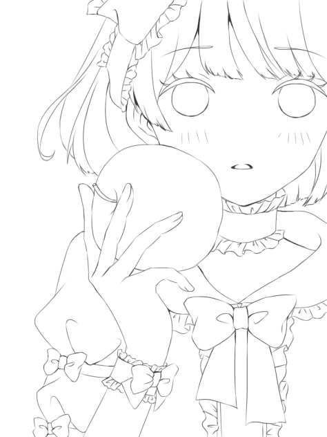 ぬりえ(白雪姫6)