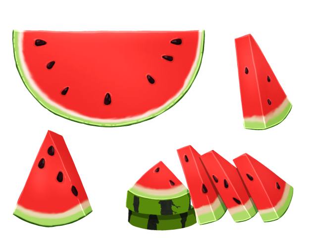 Sliced Watermelon