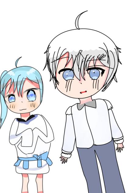 るなさん＆ひろくんのイラスト