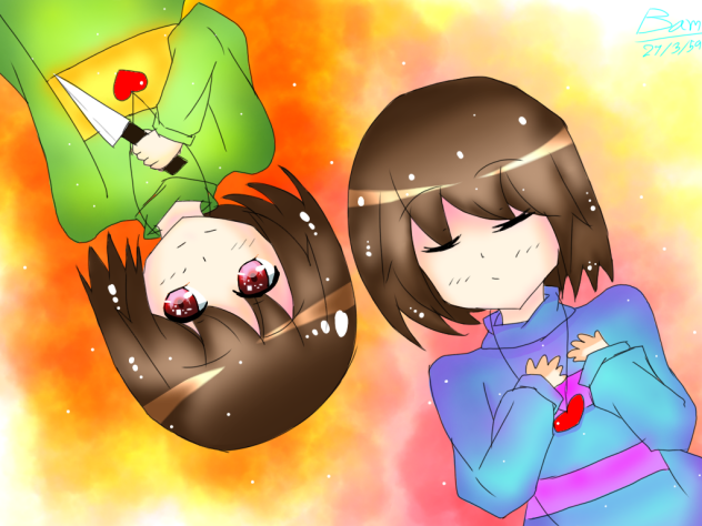 Speedpaint - frisk chara undertale - ibisPaint