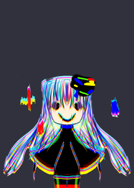 Glitch marker as human