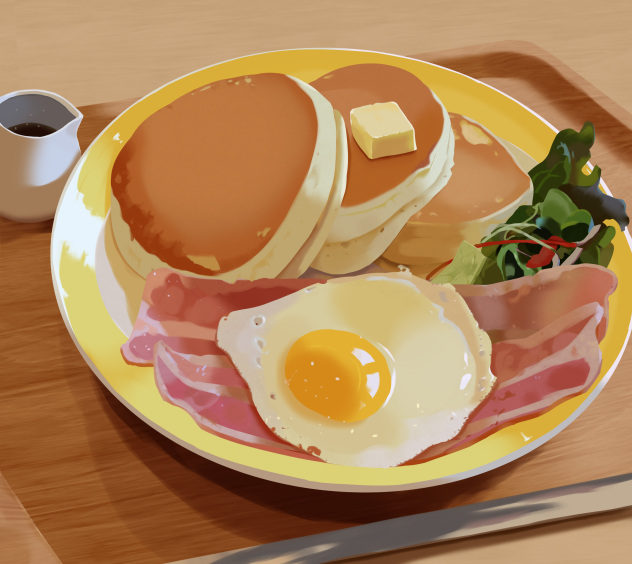 朝食パンケーキ