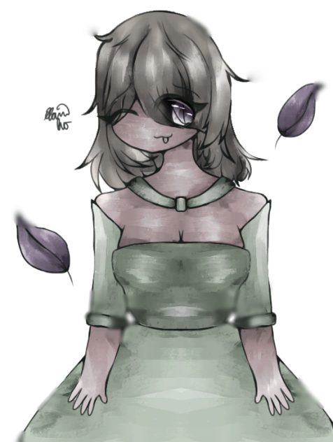 A Girl with 2 Leaves