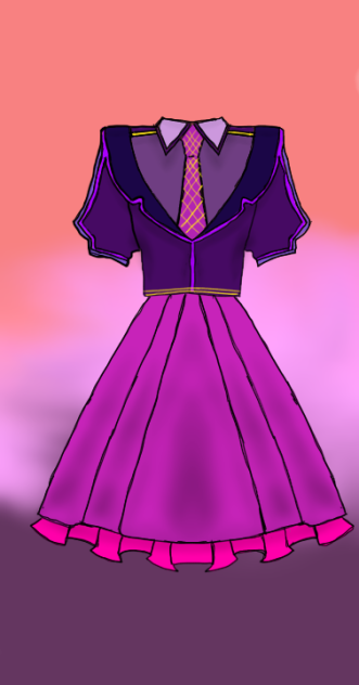 Color purple school uniform
