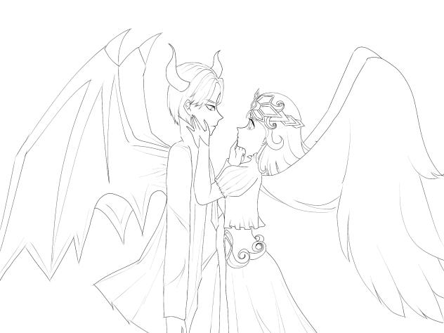 Forbidden love(lineart)