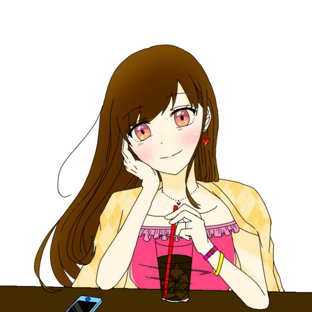 mocaさんの線画お借りしました。