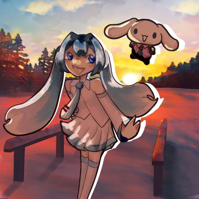 Miku x cinnamon roll