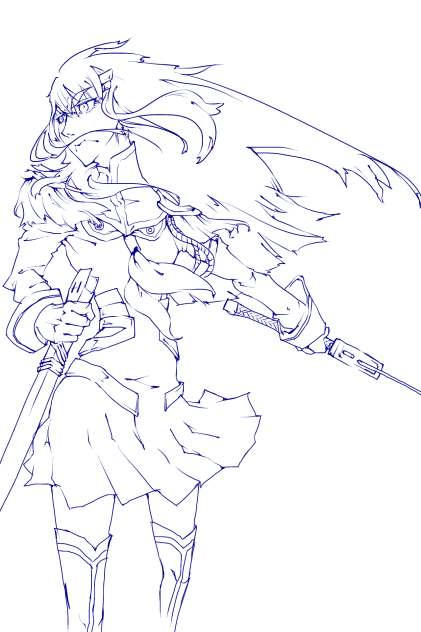 【線画】鬼龍院皐月さま