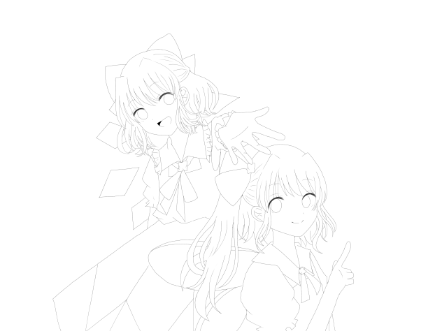 （線画）大チル