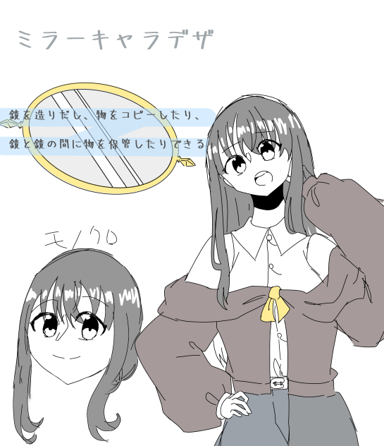 ミラーのキャラデザ～