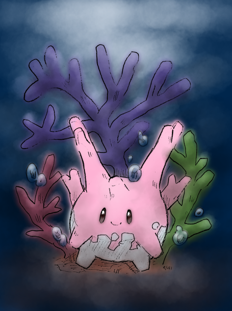 サニーゴ 塗りました