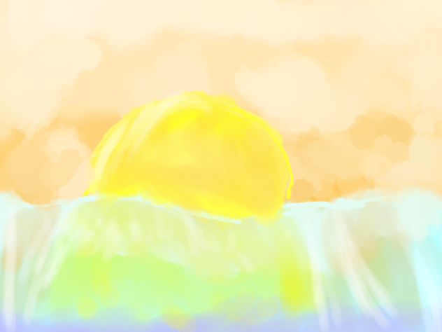 夕日