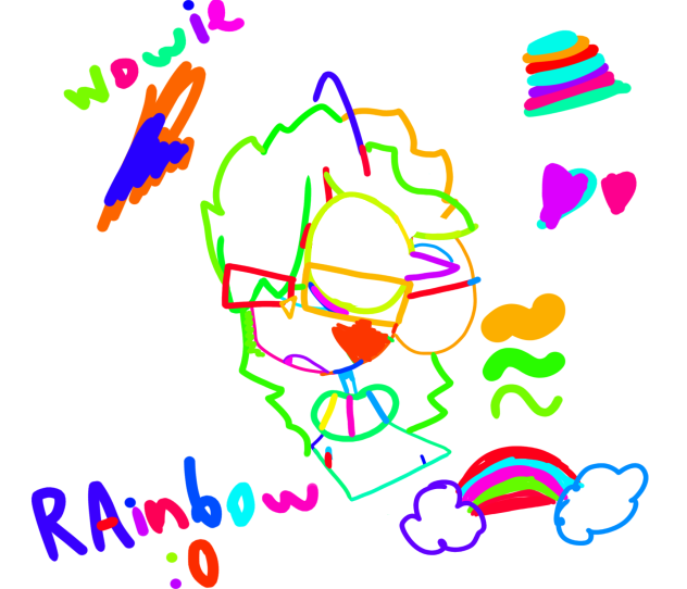 rainbow brush