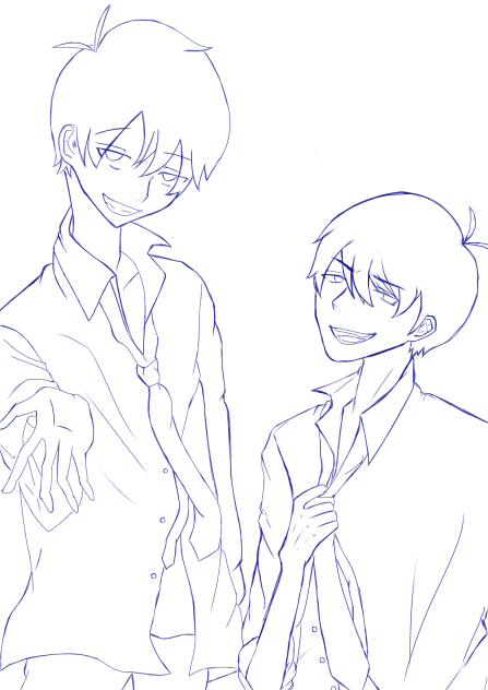 塗ってください！自分絵長兄松