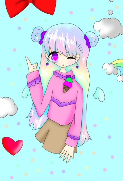 ゆめかわぬりえ（色塗り番）