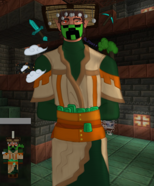 My Minecraft character. - ibisPaint