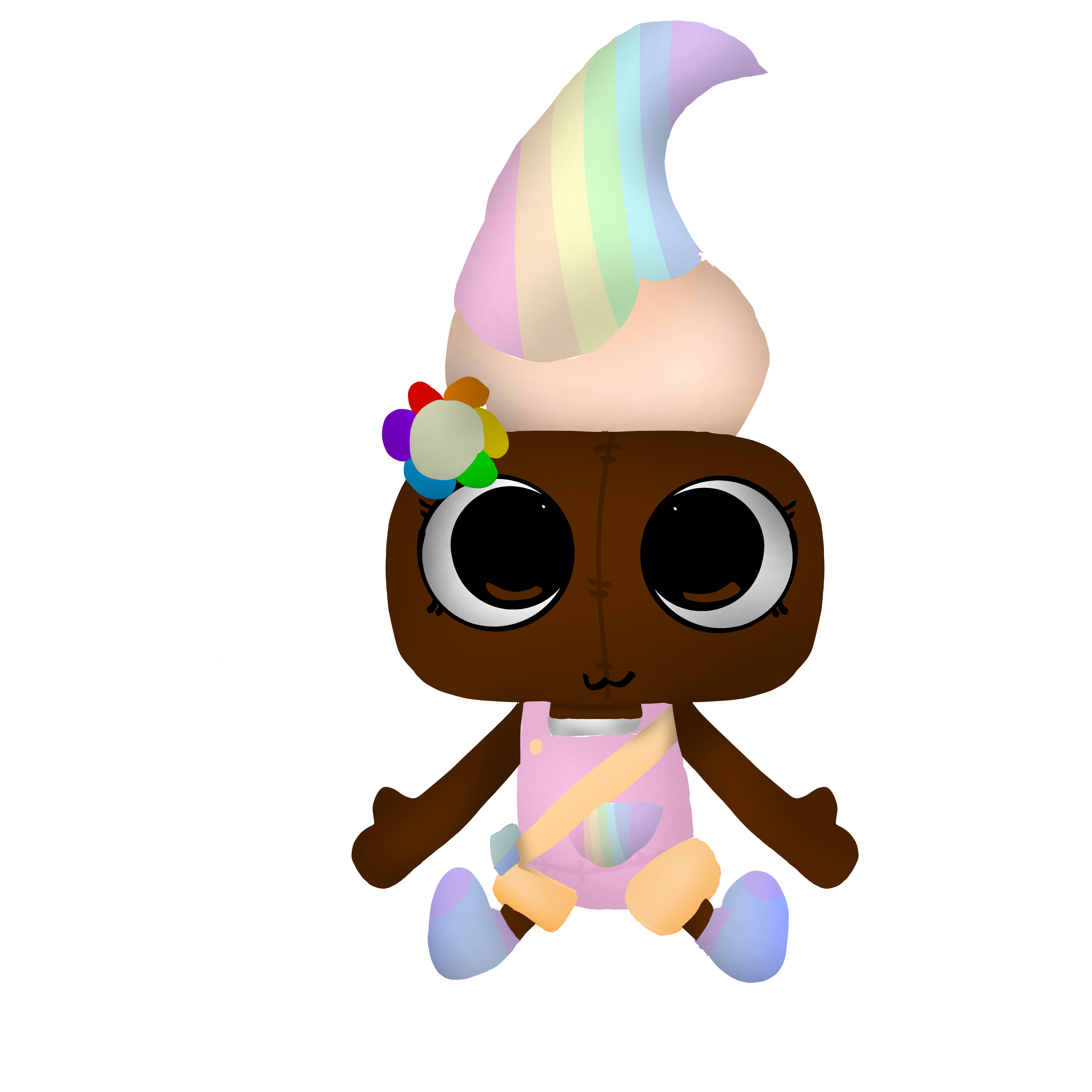 made a plush for my bff dandys world occ - ibisPaint