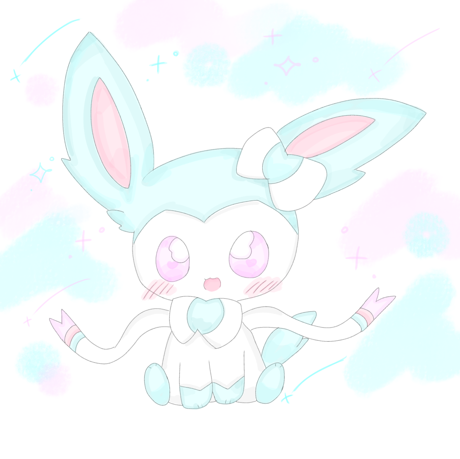 ニンフィア🩵🤍✨ - ibisPaint