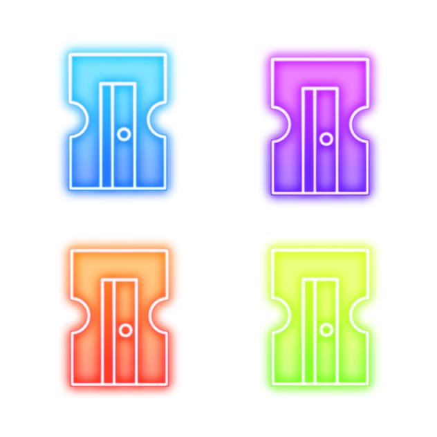 Pencil sharpener neon signs2