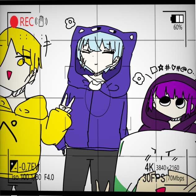 日常組の落書き
