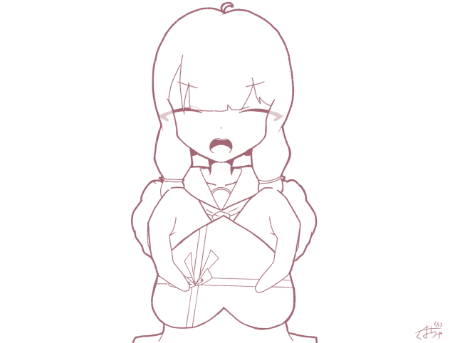 バレンタイン　線画