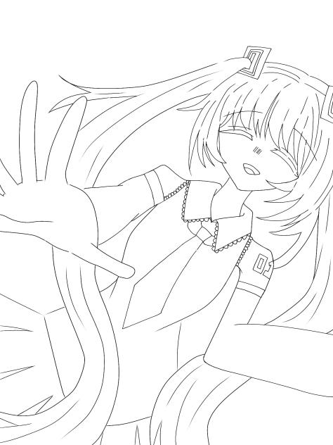 HAPPYBIRTHDAY初音ミク！2025　線画
